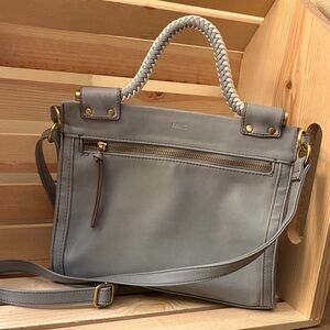 Relic By Fossil Women’s Tyla Crossbody Satchel Light Blue/gray Handbag